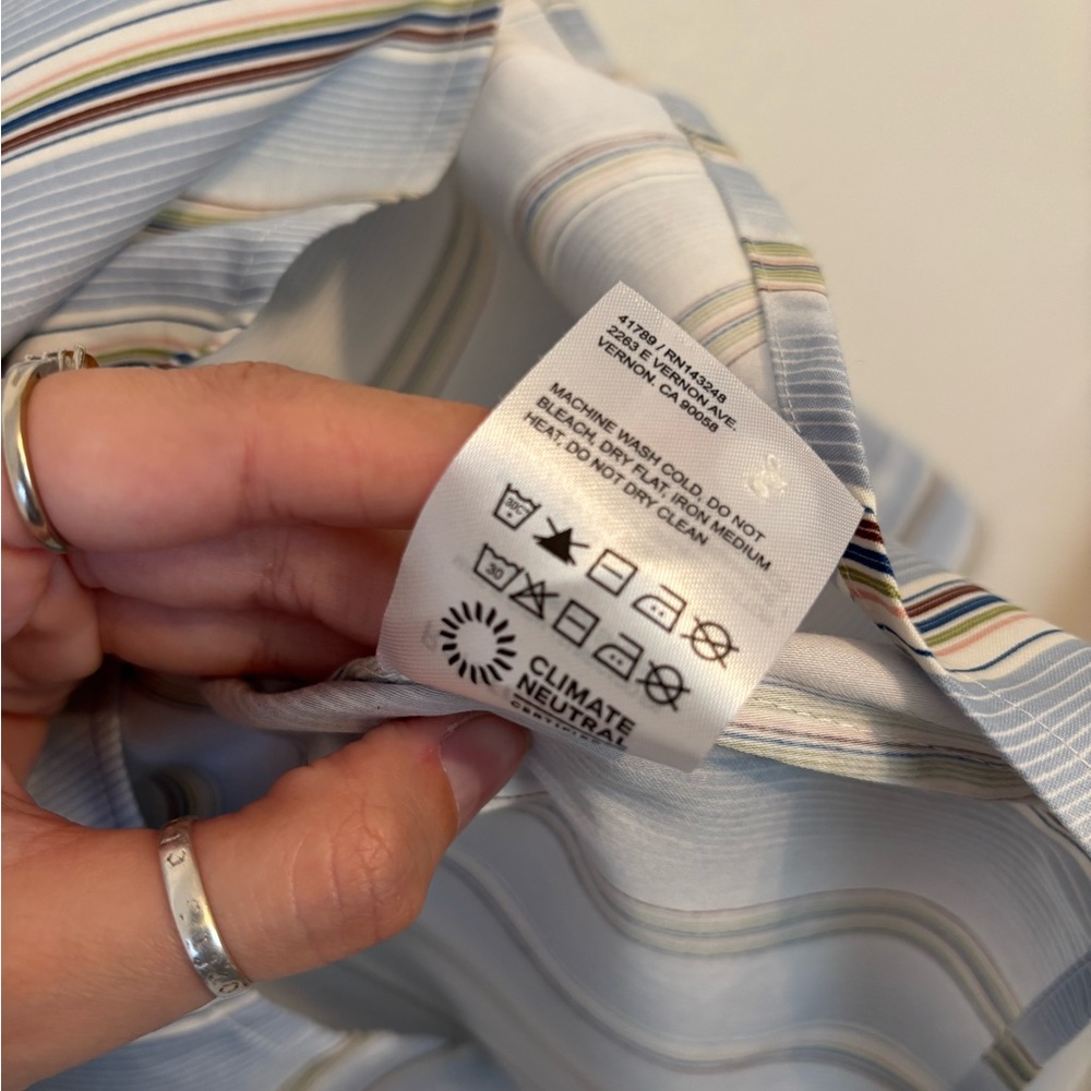 Reformation Sky Relaxed Top – Blue Stripe - Picture 5 of 5